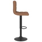vidaXL Tabourets de bar lot de 2 marron tissu