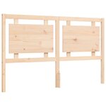 vidaXL Cadre de lit avec tête de lit 160x200 cm bois massif