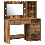 vidaXL Table de Toilette avec tiroir 2 Pièces Marron 78.5 x 41 x 135 cm