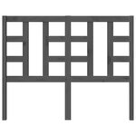 vidaXL Tête de lit Gris 126x4x100 cm Bois massif de pin