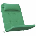 vidaXL Coussins de chaise Uni 2 Pièces Vert 58 x 77 x 4 5 cm Tissu Oxford