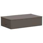 vidaXL Boîte de rangement 24 Pièces Gris 70 x 40 x 18 cm Tissu intissé