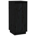 vidaXL Buffets 2 Pièces Noir 31 5x34x75 cm Bois massif de pin