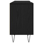Meuble TV vidaXL Noir Chêne 150x30x50 cm Bois d'ingénierie