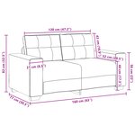 vidaXL Ensemble de Canapés 2 Pièces avec Coussins Tissu Gris Nuage