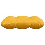 vidaXL Coussins de siège 4 Pièces Jaune clair 40 x 40 cm