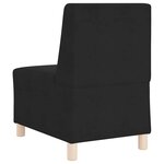 vidaXL Unité de Sofa Modulaire Sans Accoudoirs 2 Pièces Noir
