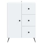 vidaXL Buffet Blanc 66 x 34 5 x 90 cm Bois d'ingénierie