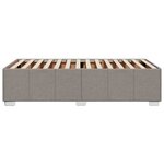 vidaXL Cadre de lit sans matelas taupe 90x190 cm tissu