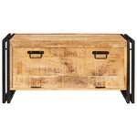vidaXL Cabinet à chaussures avec porte Marron bois de manguier massif