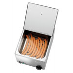 Chauffe-saucisse 1 cuve - couvercle fixe rabattable - bartscher -  - acier inoxydable 270x360x240mm