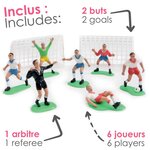 Décoration pour gâteau Football 9 pièces