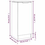 vidaXL Buffets 2 Pièces Chêne Sonoma 30x30x70 cm Bois d'ingénierie