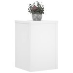 vidaXL Supports pour plantes 2 Pièces blanc 25x25x35 cm bois d'ingénierie