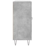 vidaXL Buffet gris béton 90x34x80 cm bois d'ingénierie