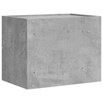 vidaXL Tables de chevet murales 2 Pièces gris béton 45x30x35 cm