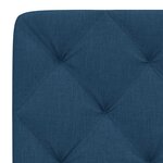 vidaXL Coussin de tête de lit bleu 120 cm tissu