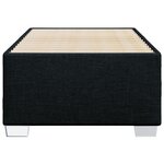 vidaXL Cadre de lit sans matelas noir 80x200 cm tissu