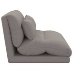 vidaXL Fauteuil de sol ajustable Taupe Tissu