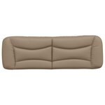 vidaXL Coussin de tête de lit cappuccino 160 cm similicuir