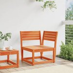 vidaXL Canapé d'angle de jardin cire marron 73x73x78cm bois pin massif