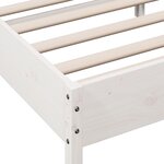 vidaXL Cadre de lit sans matelas blanc 90x200 cm bois de pin massif