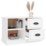 vidaXL Meuble TV blanc 73x35 5x47 5 cm bois d'ingénierie
