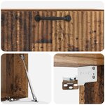 vidaXL Meuble TV mural Bois ancien 78 5 x 41 x 30 cm Bois d'ingénierie