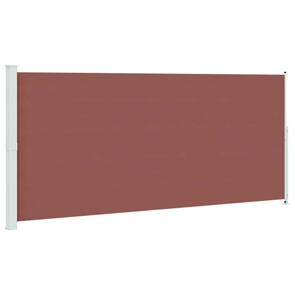 vidaXL Auvent latéral rétractable de patio 220x514 cm Marron