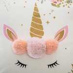 Coussin Licorne pompon