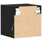 vidaXL Meuble TV 2 Pièces Noir 30 x 28 5 x 30 cm Bois d'ingénierie