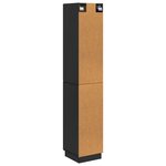 vidaXL Ensemble de Meubles 2 Pièces Noir Bois d'ingénierie