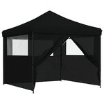 vidaXL Tente de fête 292 x 292 x 315 cm Noir Tissu Oxford