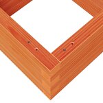 vidaXL Jardinière cire marron 40x40x23 cm bois de pin massif
