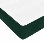 vidaXL Sommier à lattes de lit et matelas Vert foncé 180x200cm Velours