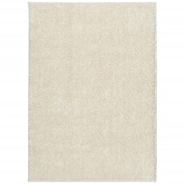 vidaXL Tapis ISTAN à poils longs aspect brillant crème 200x280 cm
