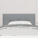 Headboard LED vidaXL capitonné clair avec boutons 80 cm en tissu