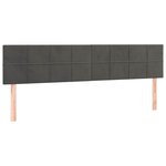 VidaXL Cadre de lit ottoman avec matelas gris foncé 160x200cm velours
