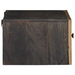 vidaXL Table de chevet faite main Marron café 40 x 30 x 20 cm