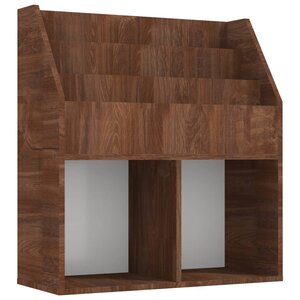 vidaXL Porte-revue pour enfants Chêne marron 71x30x78 5 cm