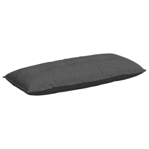vidaXL Coussin de Dos Gris foncé 120 x 50 cm Tissu en velours côtelé