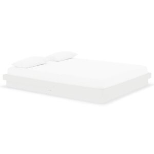 vidaXL Cadre de lit sans matelas blanc bois massif 160x200 cm