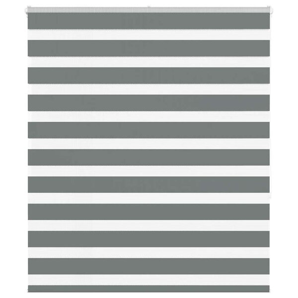 vidaXL Store zèbre gris foncé largeur du tissu 130 9 cm polyester