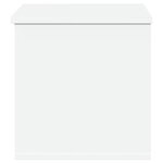 vidaXL Boîte de rangement blanc 60x35x35 cm bois d'ingénierie