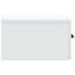 vidaXL Cabinet de chevet mural 2 Pièces Blanc 34 5 x 33 x 20 cm