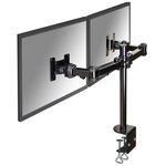 Newstar support de bureau dual réglable moniteur 10"-27" 10-43 cm noir