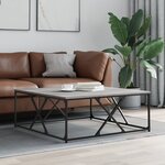 vidaXL Table basse sonoma gris 100x100x40 cm bois d'ingénierie