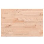vidaXL Dessus de table 60x40x1 5 cm rectangulaire bois massif de hêtre