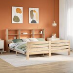 vidaXL Cadre de lit sans matelas 200x200 cm bois massif de pin