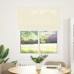vidaXL Store plissé crème 110x100cm largeur du tissu 109 4cm polyester